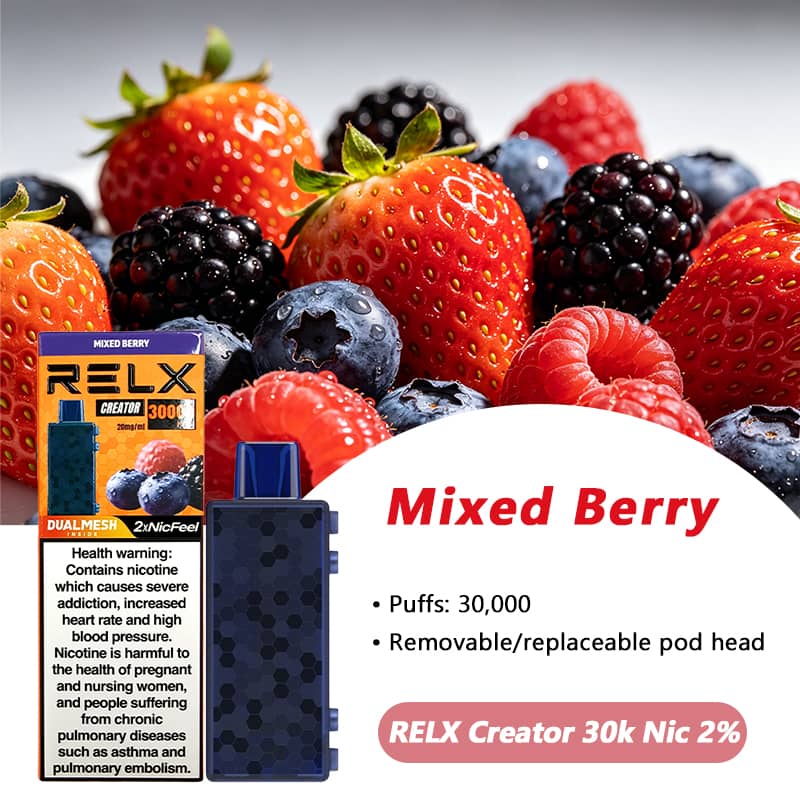 RELX Creator Kit 30000 Puffs Mixed Berry