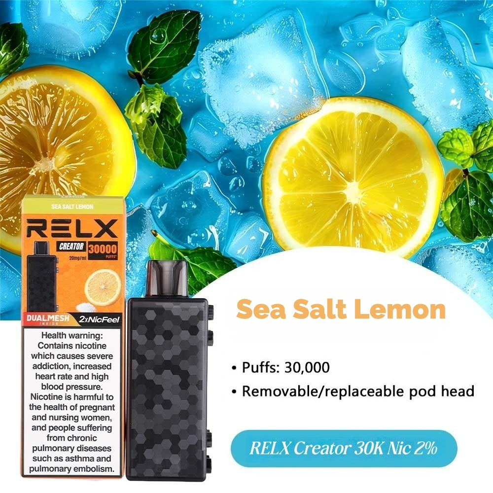RELX Creator Kit 30000 Puffs Sea Salt Lemon