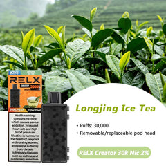 RELX Creator Kit 30000 Puffs longjing ice tea
